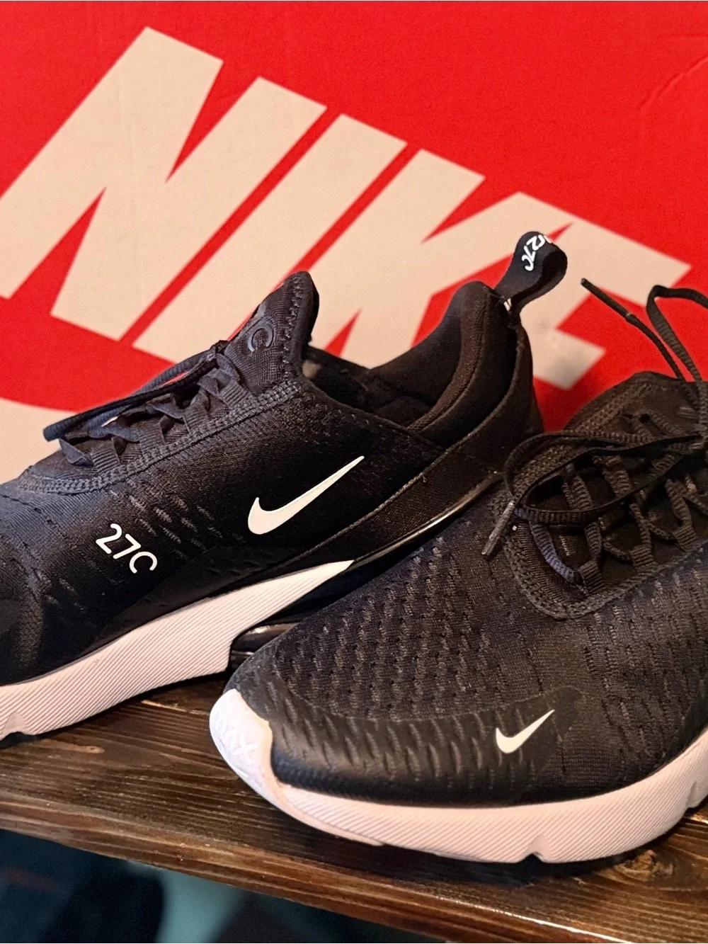 Nike Black and White Men's Air Max Style Sneakers